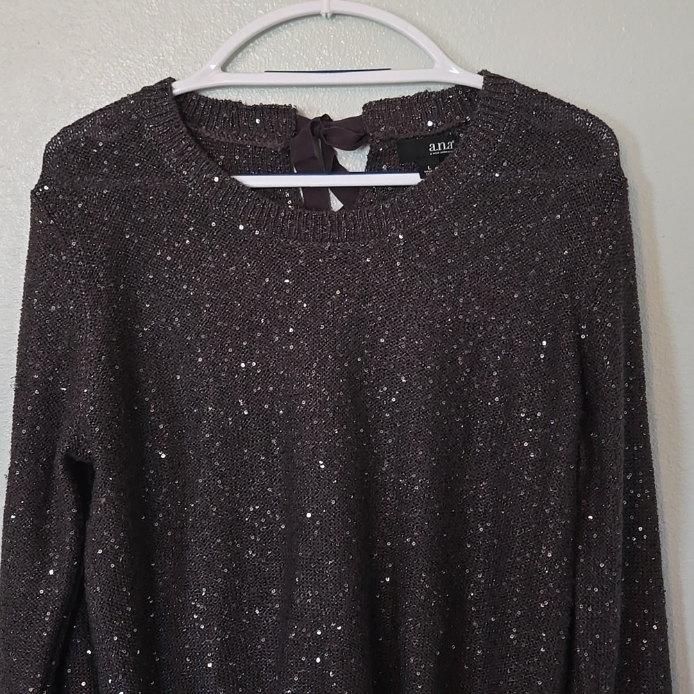 Ana | Gray Sparkle Sweater Size Large